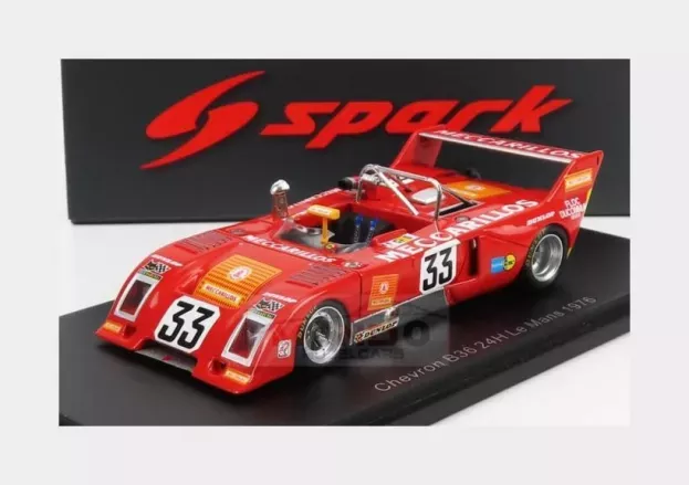 Spark Chevron B36 1980cc S4 Team Schafer N 33 24h Le Mans 1976 G.schafer R.albanesi J.p.adatte 1:43 S4715