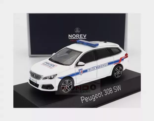 Norev Peugeot 308 Gt Sw Station Wagon Police Municipale 2020 1:43 473943