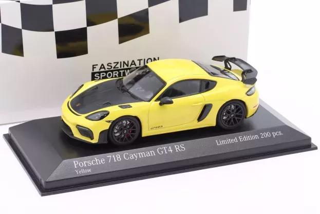 Minichamps Porsche 718 982 Cayman Gt4 Rs 2021 Black Rims 1:43 413069712