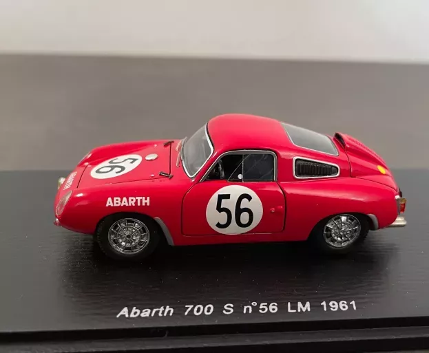 Spark Abarth 700s N 56 24h Le Mans 1961 G.sala G.rigamonti 1:43 S1337
