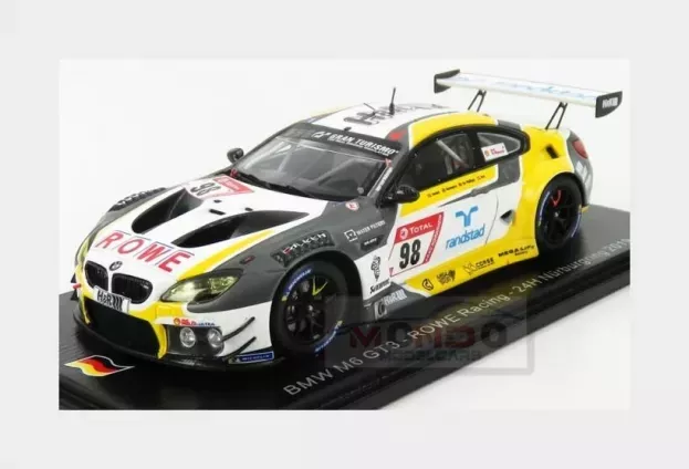 Spark Bmw 6-series M6 Gt3 Team Rowe Racing N 98 24h Nurburgring 2019 P.eng C.de Philippi T.blomqvist M.jensen 1:43 SG562