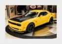 1:43 SOLIDO Dodge Challenger Coupe 2018 Yellow Black SL4310308 Model