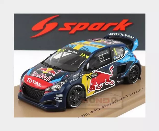 Spark Peugeot 208 Wrx Red Bull Team Hansen N 1 Winner Race 7 World Rx Spain 2020 T.hansen 1:43 S7880