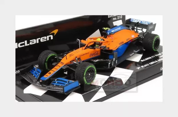 Minichamps Mclaren F1 Mcl35l Team Mclaren N 4 3rd Emilia Romagna Italy Gp 2021 Lando Norris 1:43 537214504