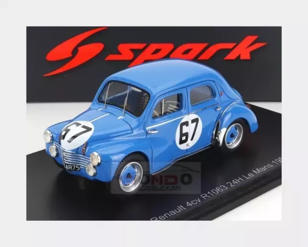 Spark Renault 4cv 1063 747cc S4 Team Rnu Renault N 67 24h Le Mans 1952 J.redele G.lapchin 1:43 S5222