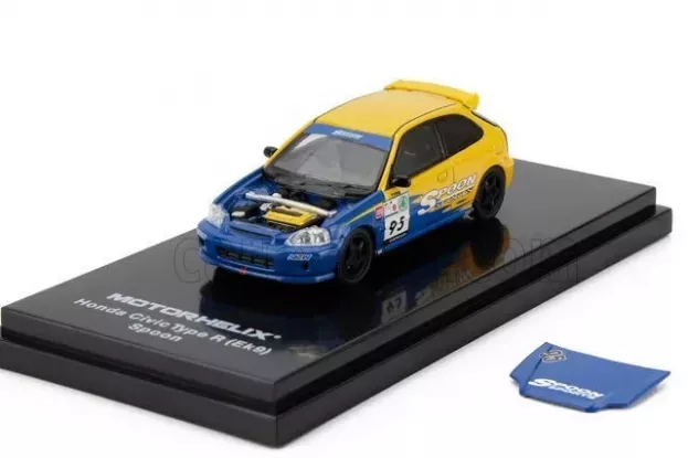 Motorhelix Honda Civic Ek9 Type R Spoon N 95 Racing 1999 1:64 M65015