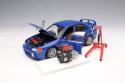 New MOTORHELIX MITSUBISHI LANCER EVO IV 1999 1:18 Model Car Blue M84005 KidBX