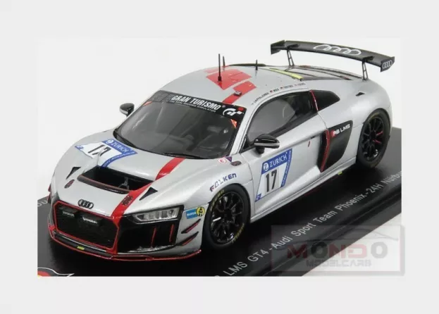 Spark Audi R8 Lms Gt4 Team Audi Sport Phoenix N 17 24h Nurburgring 2017 J.lappalainen A.mies P.terting A.yoong 1:43 SG301