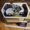 Burago Gold Collection BMW M Roadster 1996 1:18 Silver COD. # 3349 Made in Italy