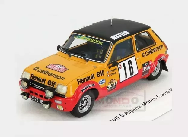 Spark Renault R5 Alpine N 16 Rally Montecarlo 1979 G.frequelin J.delaval 1:43 S6033