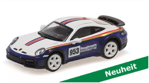 Minichamps Porsche 911 992 N 953 Rally Dakar Roughroads Coupe 2023 1:87 870062075