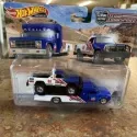 Mattel Hot Wheels HKF38-FLF56 Dodge - Retro Rig Truck Car Transporter With Macho