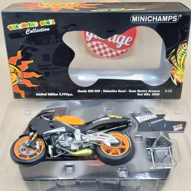 Minichamps Honda Nsr500 Team Nastro Azzurro N 46 Test Bike 2000 Valentino Rossi 1:12 122006186
