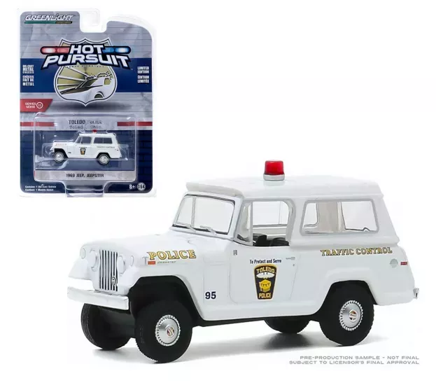 Greenlight Willys Jeepster Kaiser Police Ohio 1969 1:64 42920A