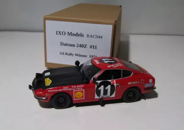 IXO Models Nissan Datsun 240z N 11 Winner Rally Safari 1971 E.herrmann H.schuller 1:43 RAC044