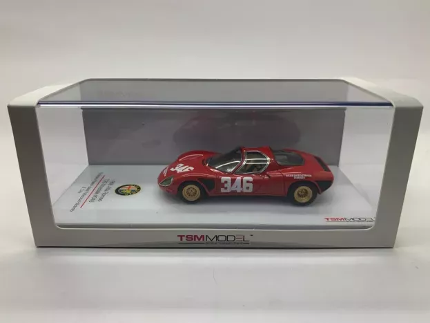 Truescale Alfa Romeo 33 Stradale Scar Autostrada Firenze N 346 Bologna Passo Della Raticosa 1967 Hillclimb 1:43 TSM124309