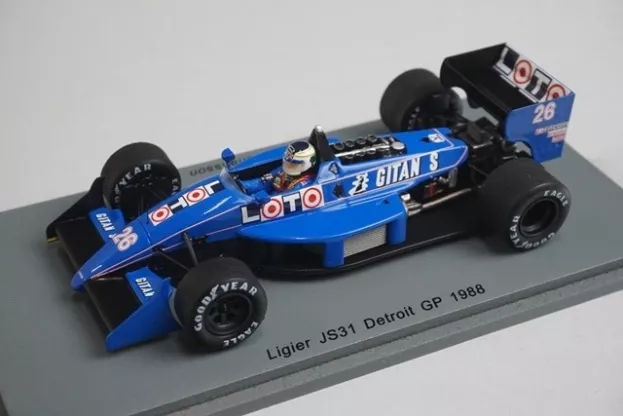Spark Ligier F1 Js31 N 26 Detroit Usa Gp 1988 S.johansson 1:43 S3969