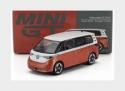 MINI-GT MGT01061-L VOLKSWAGEN - ID.BUZZ MINIBUS LHD 2024 - ORANGE WHITE - 1/64