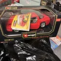 Burago 1997 Chevrolet Corvette 3066 1:18 Diecast Diamonds - Red