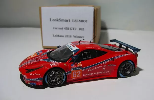 Looksmart Ferrari 458 Italia Gt2 4.5l V8 Team 8 Star Motorsports N 90 24h Le Mans 2014 F.montecalvo P.ruberti G.roda 1:43 LSLM03