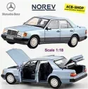 Mercedes-Benz 230 E 1989-95 W124 Light Blue Metallic 1:18 Norev 183945