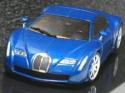 AUTOart 1/43 Bugatti Chiron Blue Diecast Hypercar Model 50911