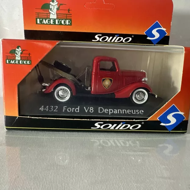 Solido Ford V8 Depanneuse Wrecker Road Service Fire Engine Salt Lake City 1936 Carro Attrezzi 1:43 4432