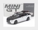 MINI-GT MGT00959-L BMW - 7-SERIES i7 xDRIVE60 LHD 2023 - WHITE BLACK - 1/64