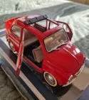 Pristine SOLIDO Prestige Diecast 1/16 Fiat 500 1960 8042 Red Suicide Doors 