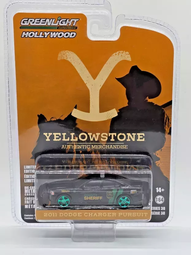 Greenlight Dodge Charger Persuit County Sheriff Police 2011 Yellowstone 1:64 44980D