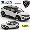 Peugeot 2008 GT 2024 Compact SUV Okenite White Metallic 1:43 Norev 472872