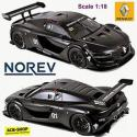 Renault R.S.01 2014 Race Car Test Black Version 1:18 Norev 185136