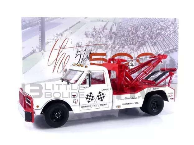 Greenlight Chevrolet C-30 Truck Pick-up Dually Wrecker 1967 Carro Attrezzi Official Courtesy Truck 51st 500 Mile Race Indianapolis 1:18 13651