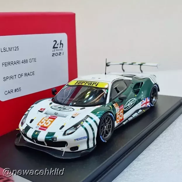 Looksmart Ferrari 488 Gte Evo 3.9l Turbo V8 Team Spirit Of Race N 55 24h Le Mans 2021 D.cameron M.griffin D.perel 1:43 LSLM125