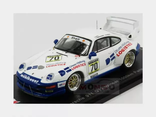 Spark Porsche 911 993 Gt2 N 70 1000km Paris 1995 P.oberdorfer D.hubner 1:43 SF130