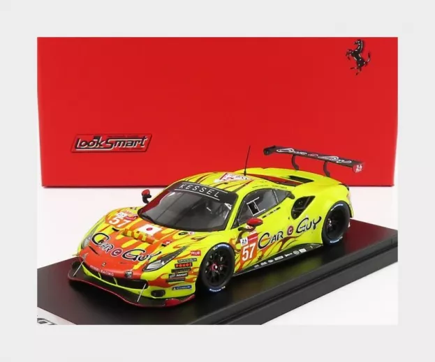 Looksmart Ferrari 488 Gte Evo 3.9l Turbo V8 Team Kessel Racing N 57 24h Le Mans 2021 S.andrews M.jensen T.kimura 1:43 LSLM126