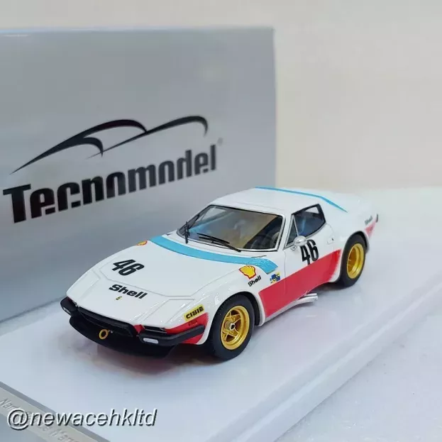 Tecnomodel Ferrari 365 Gtb 4 Michelotti Team N.a.r.t. N 46 24h Le Mans 1975 C.facetti 1:43 TM43-10A