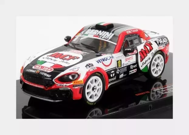 IXO Models Fiat 124 Abarth Rgt Team Mcf Safety Belts N 10 Rally Sanremo 2019 E.brazzolli M.fenoli 1:43 RAM719