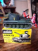 SOLIDO # 223 France military green diecast AMX-13 TANK MINT!