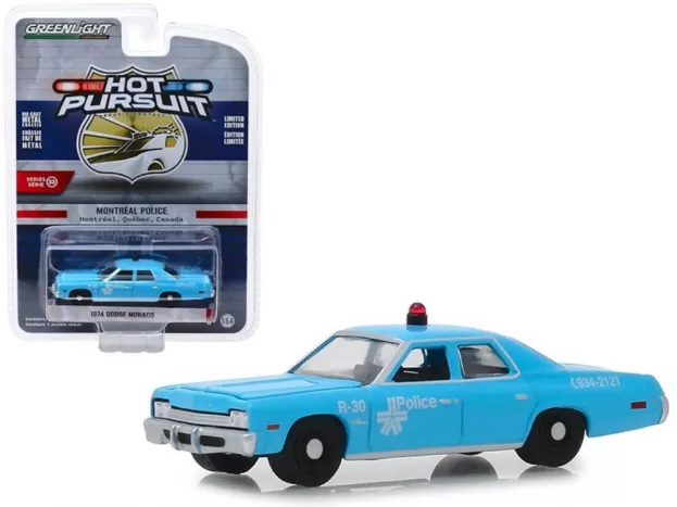 Greenlight Dodge Monaco Montreal Police 1974 1:64 42890A