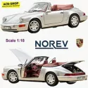 Porsche 911 Carrera 2 Type: 964 Cabriolet 1990-94 Silver Metal 1:18 Norev 187330
