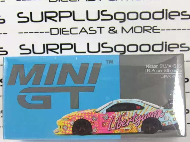 Mini GT Nissan Silvia s15 Lb Super Silhouette Liberty Walk 1999 1:64 MGT00743-R
