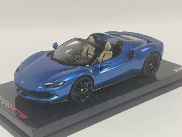 MR Models Ferrari 296 Gts Spider Open Roof 2022 Con Vetrina With Showcase 1:18 FE037A