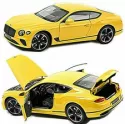 NOREV 1:18 CAR METAL AND PLASTIC BENTLEY CONTINENTAL GT 2018 YELLOW ART 182786
