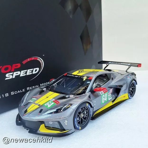 Truescale Chevrolet C8.r 5.5l V8 Team Corvette Racing N 64 24h Le Mans 2021 T.milner A.sims N.tandy 1:18 TS0381
