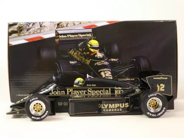Werk83 Lotus F1 97t Renault Turbo Team Lotus Jps N 12 Monaco Gp 1985 Ayrton Senna Engine Details Dettaglio Motore 1:18 W18056001