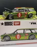 Kaido House x Mini GT Datsun 510 Wagon OG Flo Chrome Yellow 1/64 #164 KHMG164