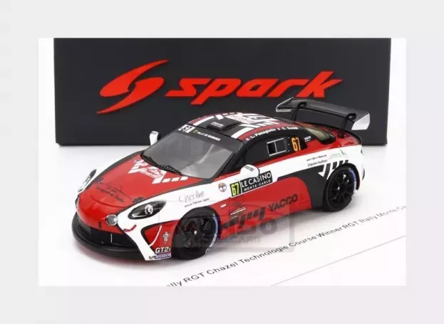 Spark Renault Alpine A110 Rally Rgt Team Chazel Technologie Course N 67 Winner Rgt Rally Montecarlo 2023 L.panagiotis C.goddi 1:43 S6726