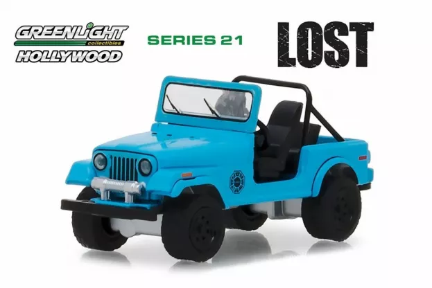 Greenlight Jeep Cj-7 Dharma Open 1982 Lost 2004 2010 1:64 44810F