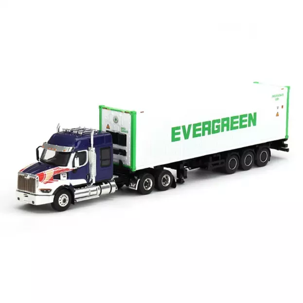 Mini GT Western Star 49x Truck Trasporto Container 40' Evergreen 1990 1:64 MGT00597-L